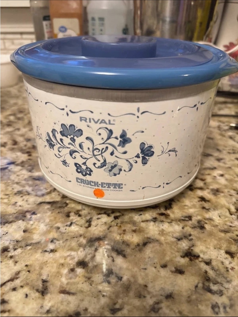 Rival Blue Floral Crock-Pot Mini Cooker